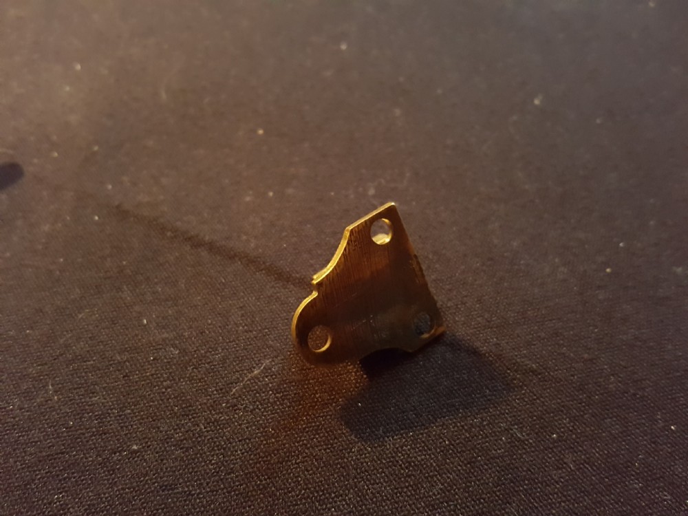 One Victorian Brass Bolt with Keep. View VI