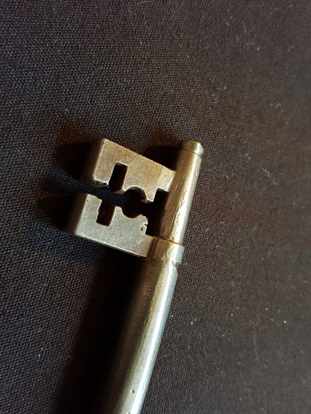 Original Georgian Cast Steel Key. View V