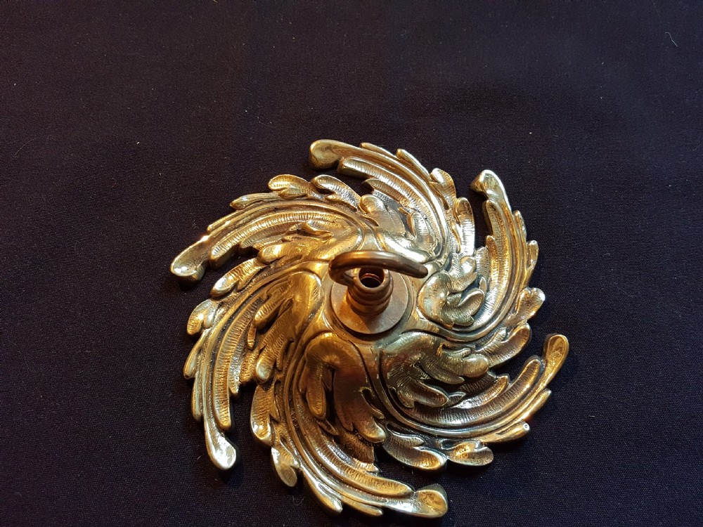 One Victorian Cast Brass Ceiling Rose. View IV
