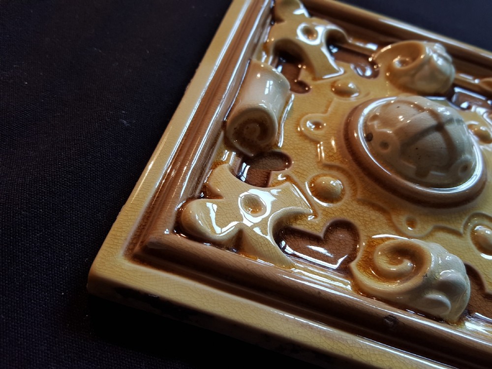 One Singular Victorian Ceramic Tile. View III