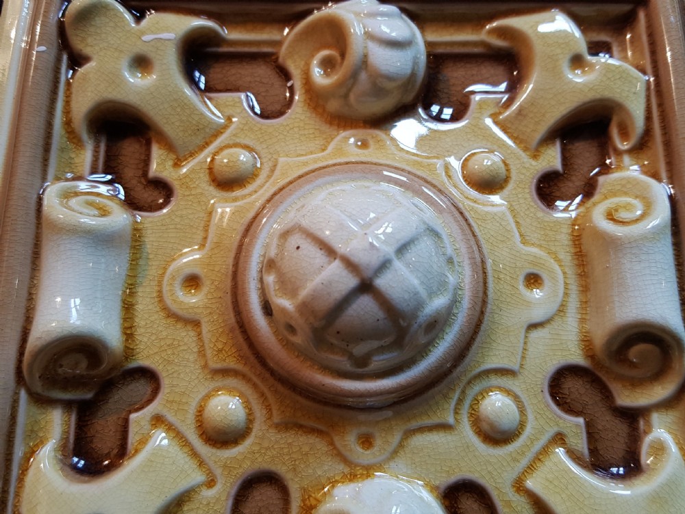 One Singular Victorian Ceramic Tile. View IV