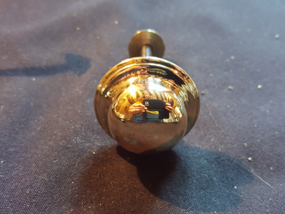Brass Refurbished Georgian Doctor's Door Knocker. View IV