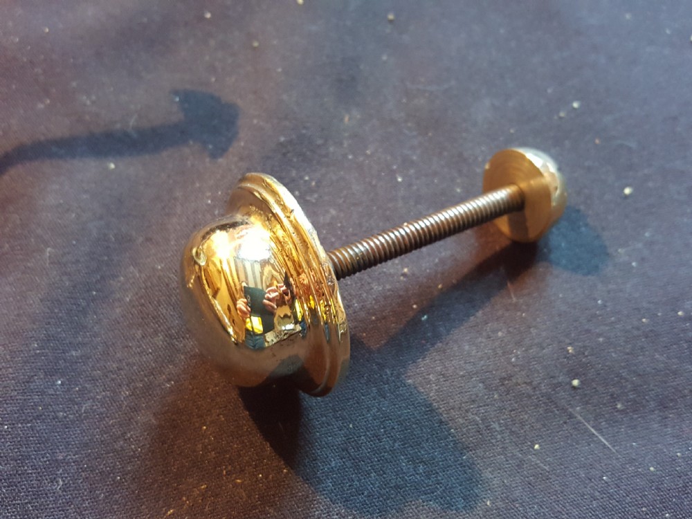 Brass Refurbished Georgian Doctor's Door Knocker. View V