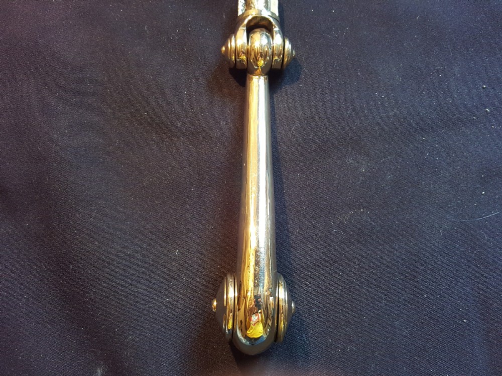 Brass Refurbished Georgian Doctor's Door Knocker. View VIII