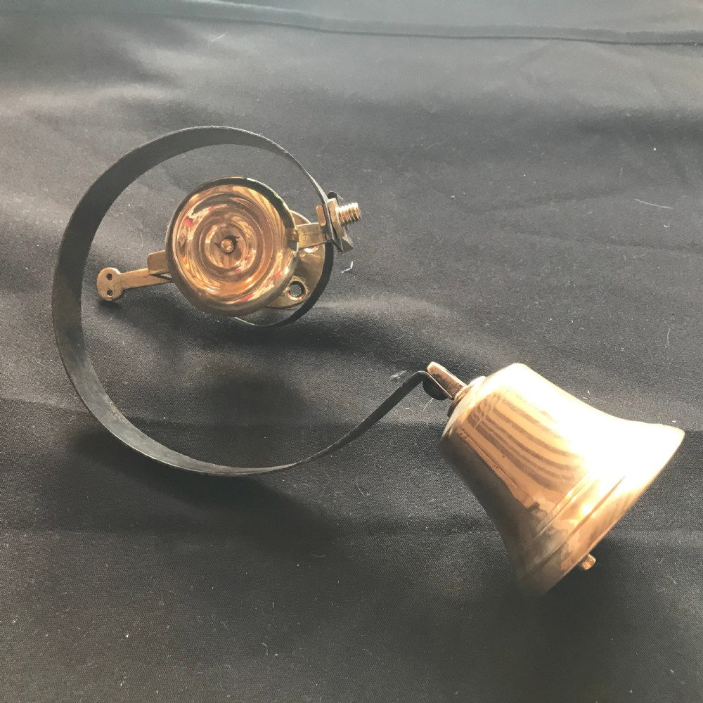 Original Refurbished Victorian Brass Door Bell & Spring