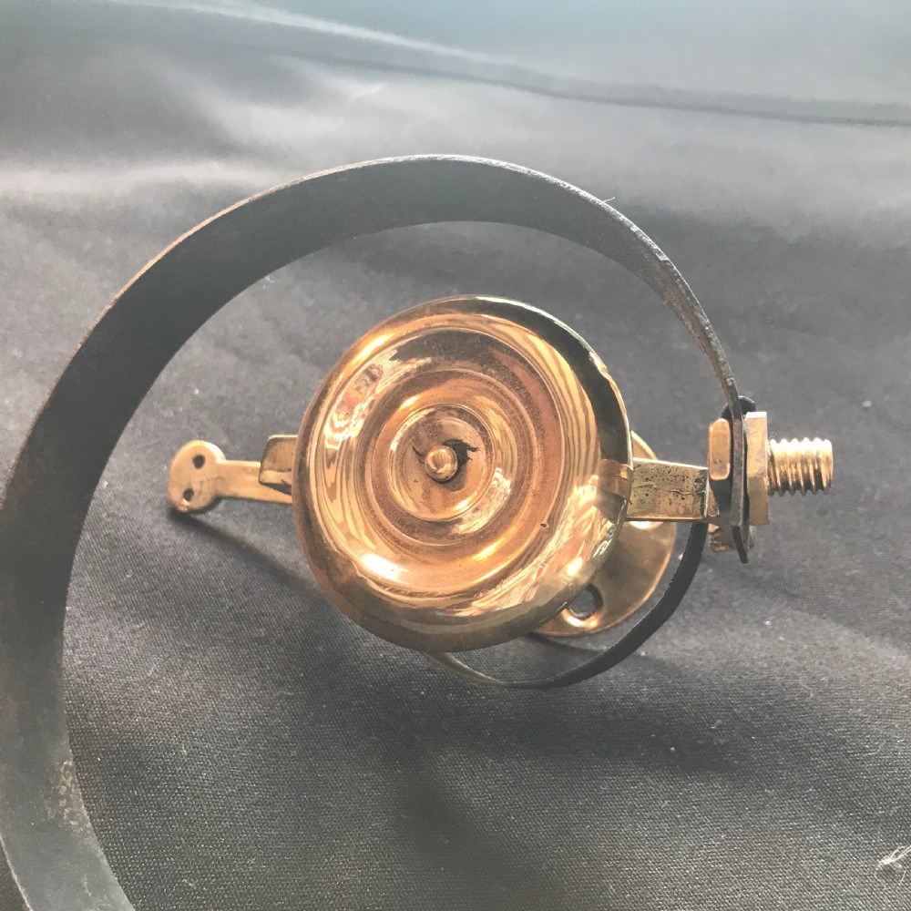 Original Refurbished Victorian Brass Door Bell & Spring View III
