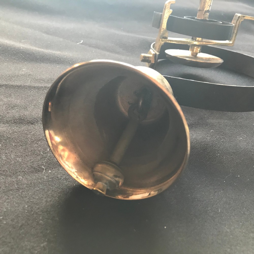 Original Refurbished Victorian Brass Door Bell & Spring View V
