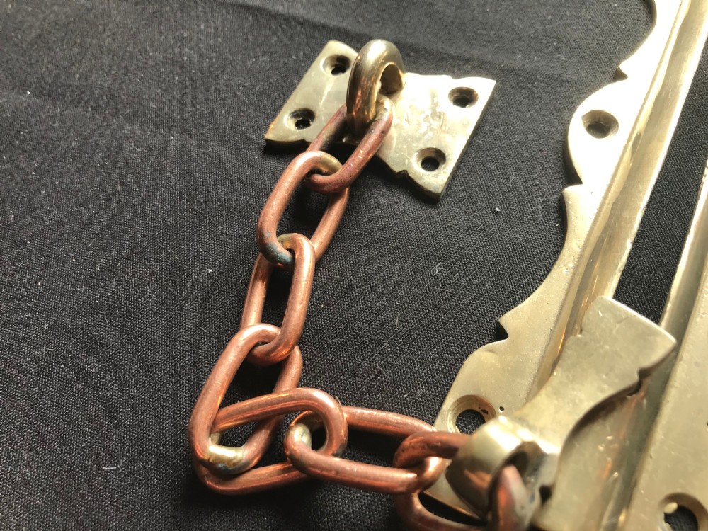 Victorian Brass Night Door Chain. View IV