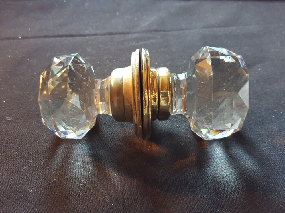 One Pair of Victorian Cut Glass Door Knobs. View IV