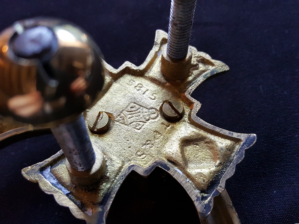 Brass Gothic Victorian Door Knocker. View VII