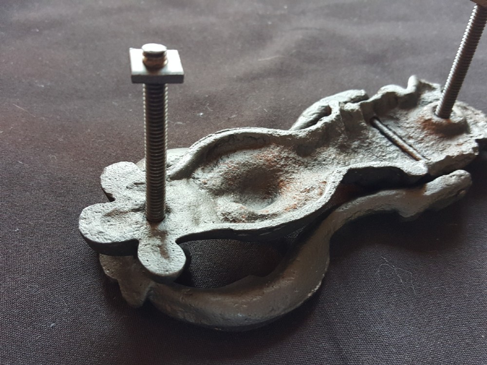 Victorian Black Cast Iron Door Knocker. View IV
