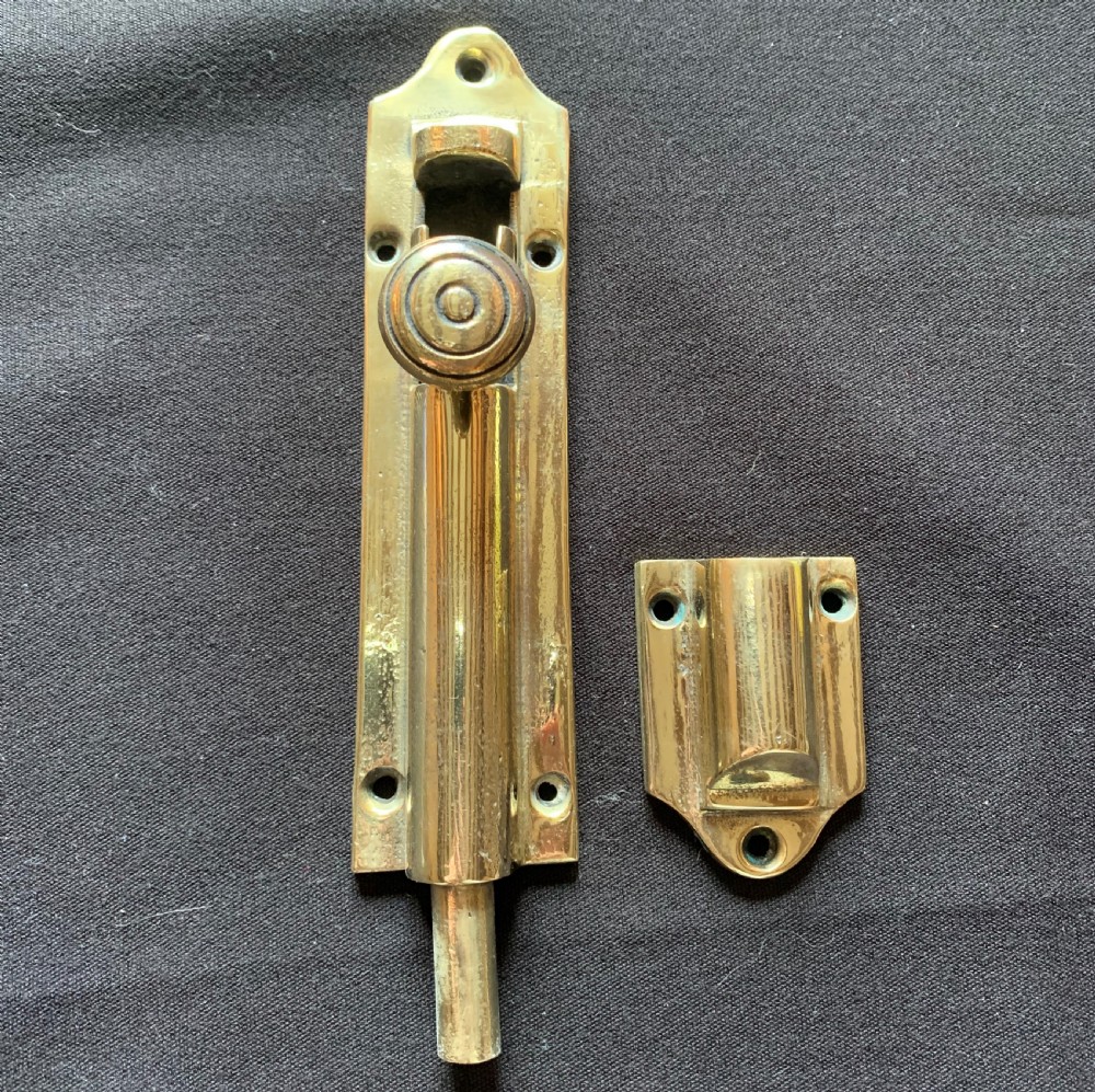 One Brass Georgian Door Bolt.