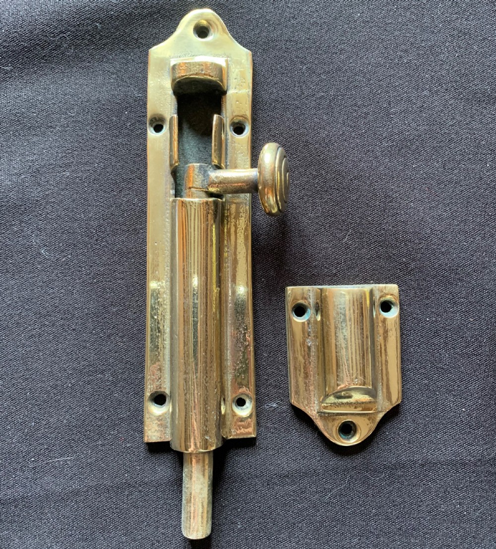 One Brass Georgian Door Bolt. View IV