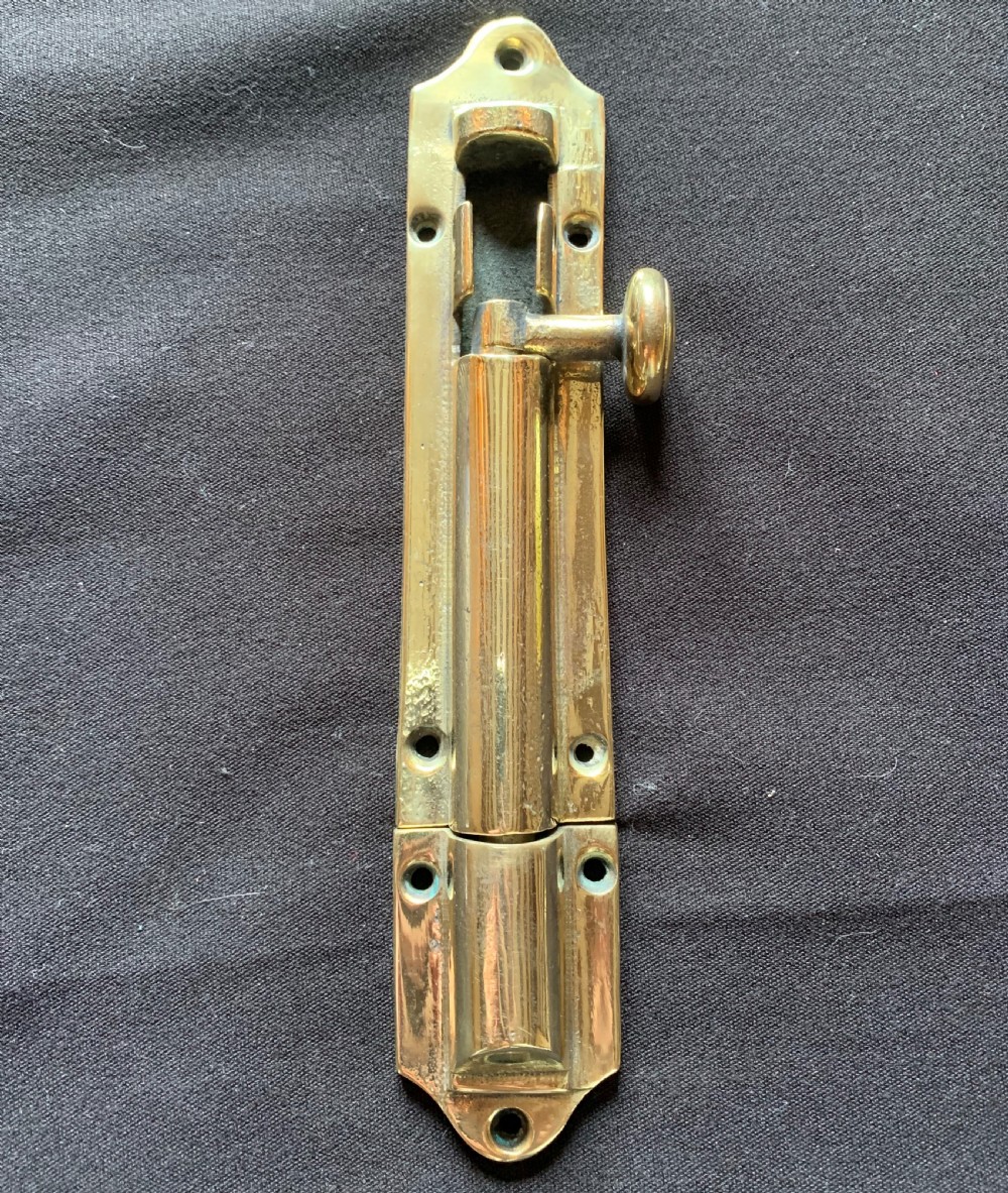 One Brass Georgian Door Bolt. View V