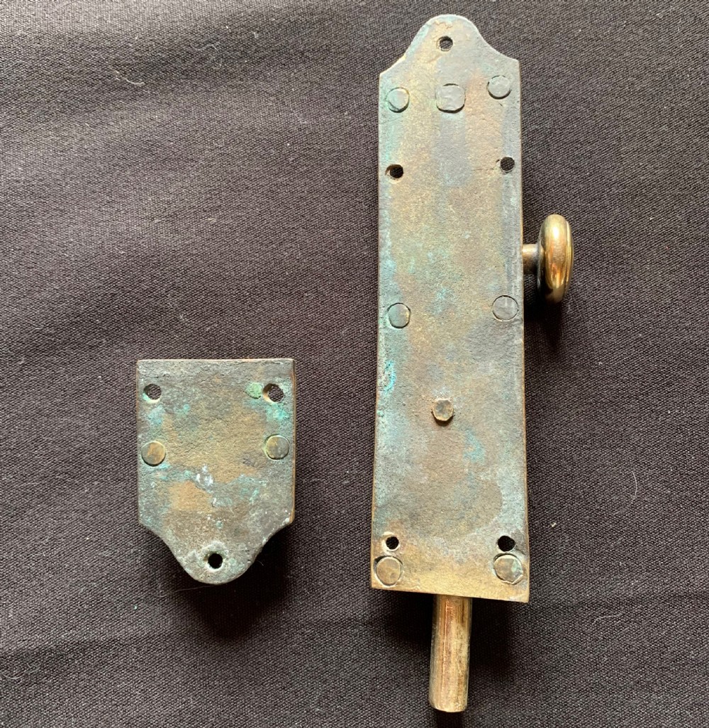 One Brass Georgian Door Bolt. View VI