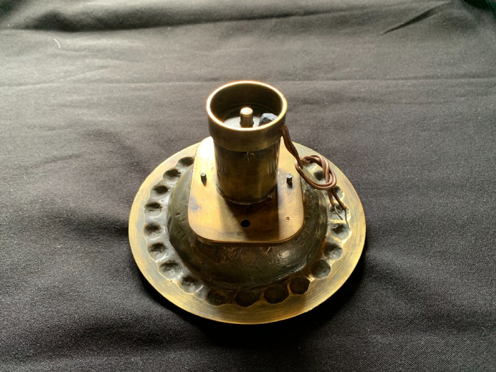 One Brass & Porcelain Gothic Victorian Door Bell Push. View VII