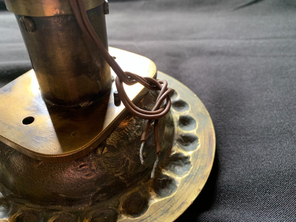 One Brass & Porcelain Gothic Victorian Door Bell Push. View VIII