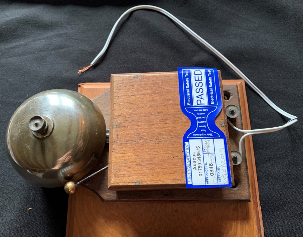 One Rewired Wall Mounted Wooden Victorian Internal Door Bell System. View III