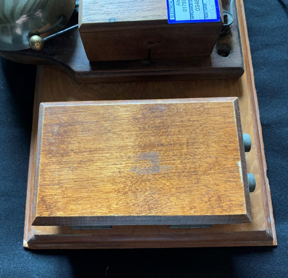One Rewired Wall Mounted Wooden Victorian Internal Door Bell System. View IV