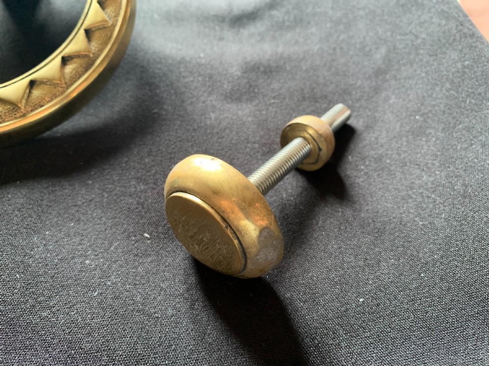 One Brass Gothic Victorian Door Knocker. View V