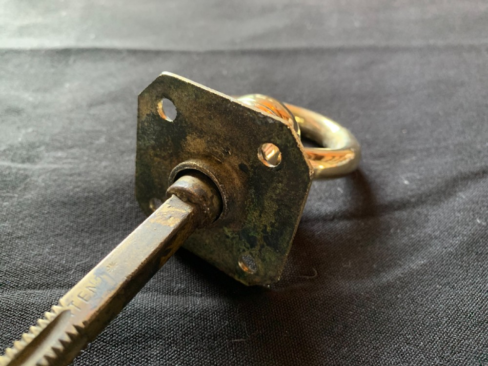 One Brass Georgian Ring Pull & Door Knob. View IV