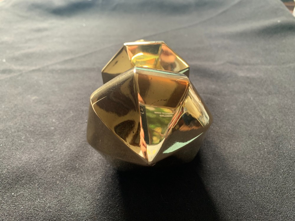 One Brass Gothic Victorian Centre Door Knob. View VII