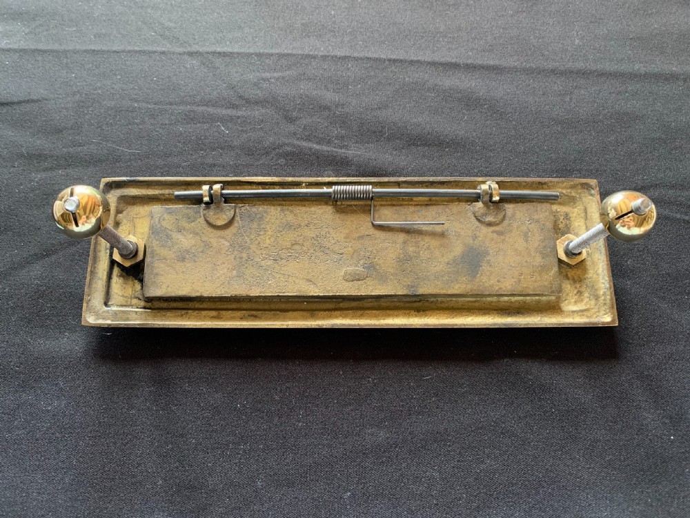 One Brass Victorian Letter Box. View III