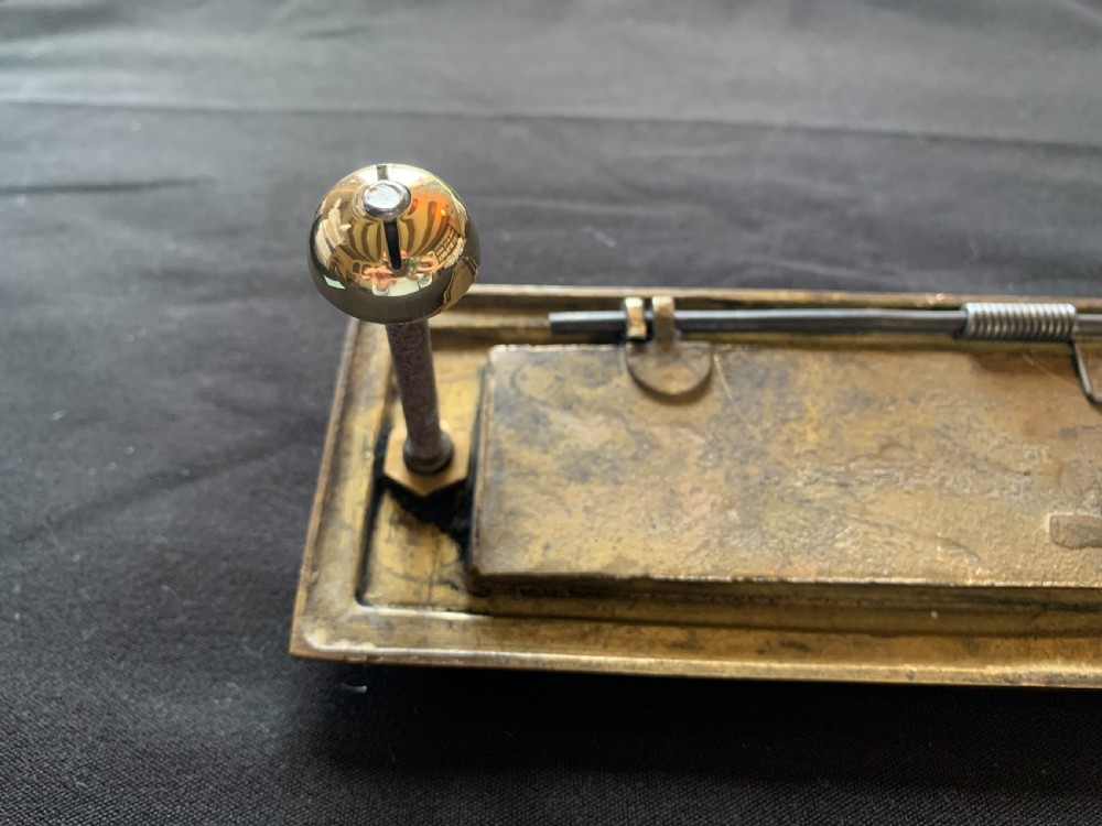 One Brass Victorian Letter Box. View V