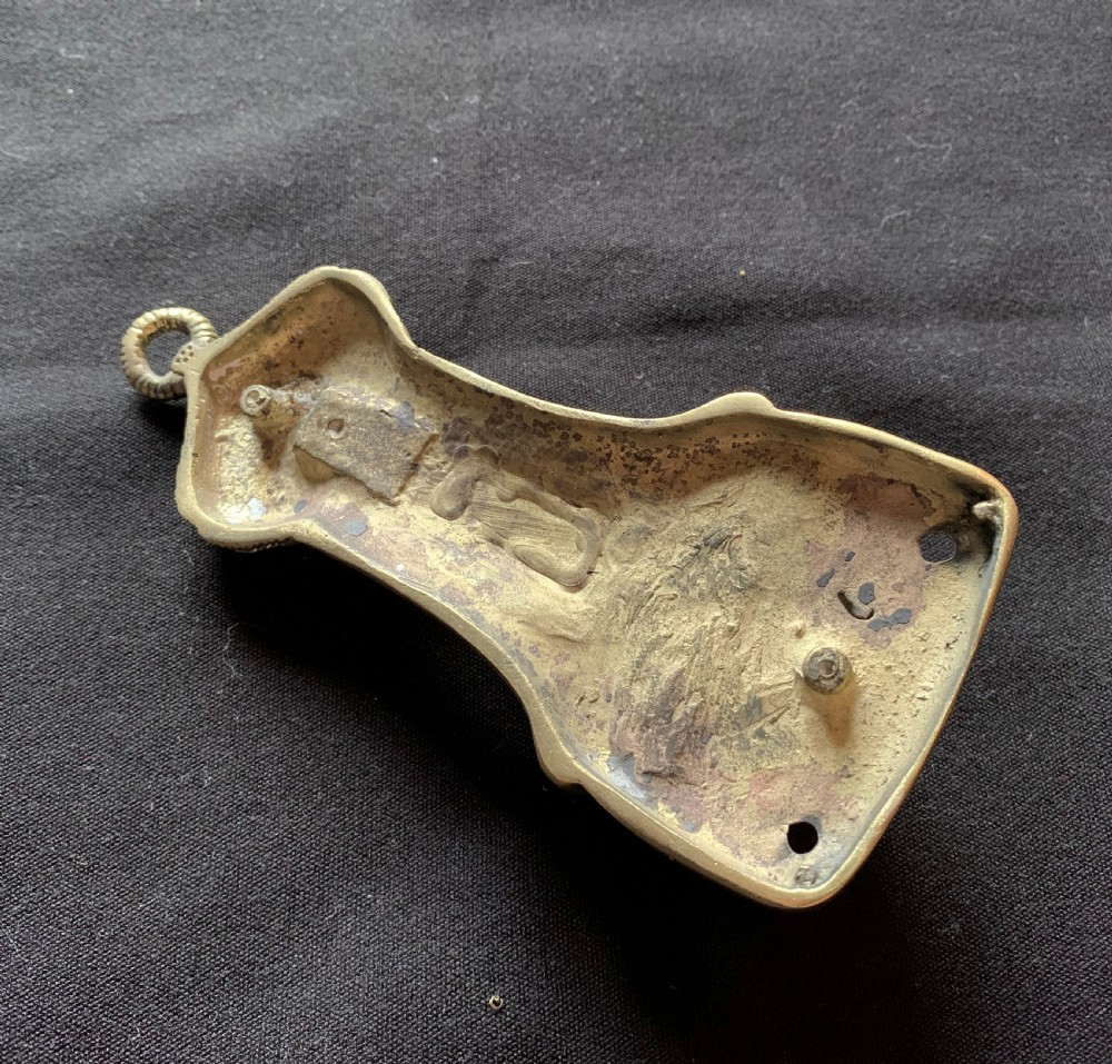 One Brass Victorian Water Dragon Door Knocker.  View V