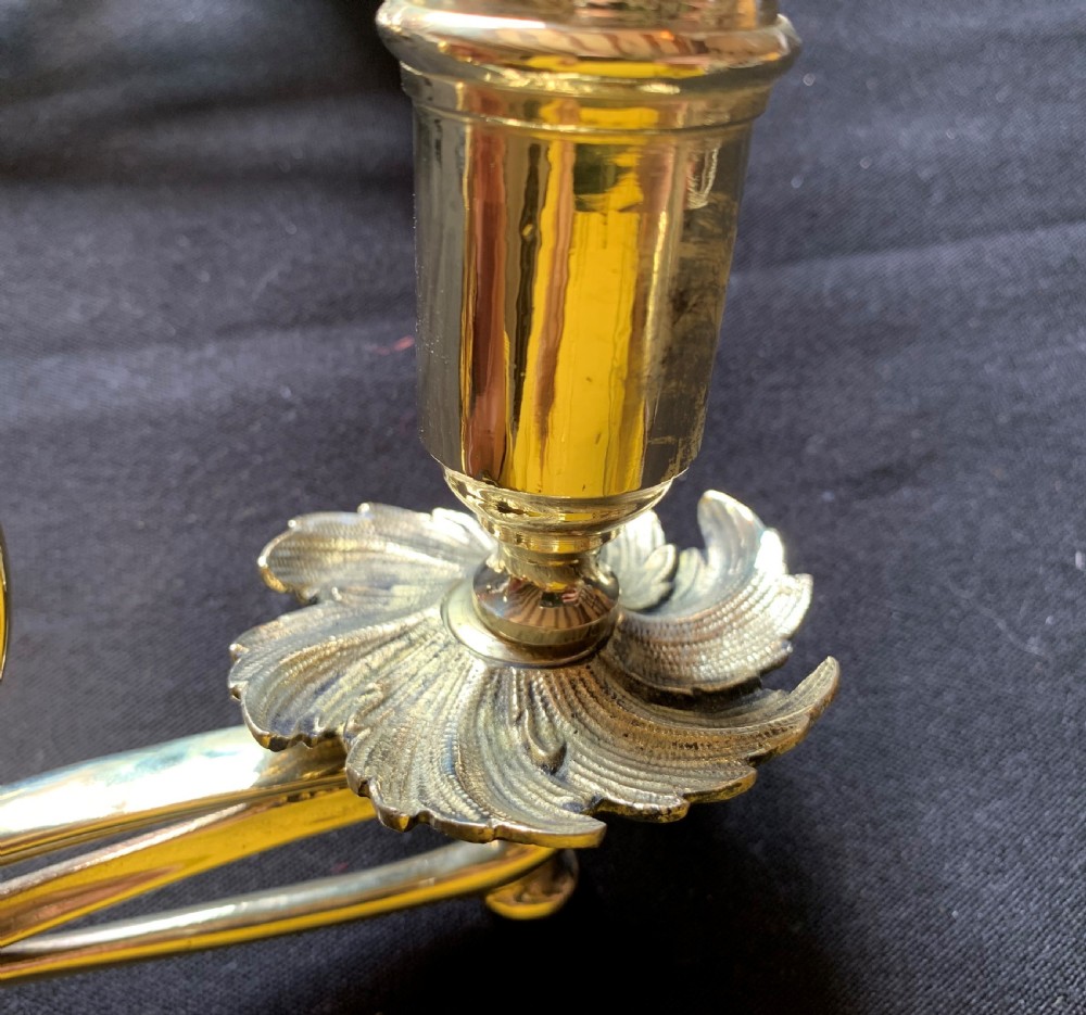 One Pair of Brass Victorian Candle Sconces. View VII