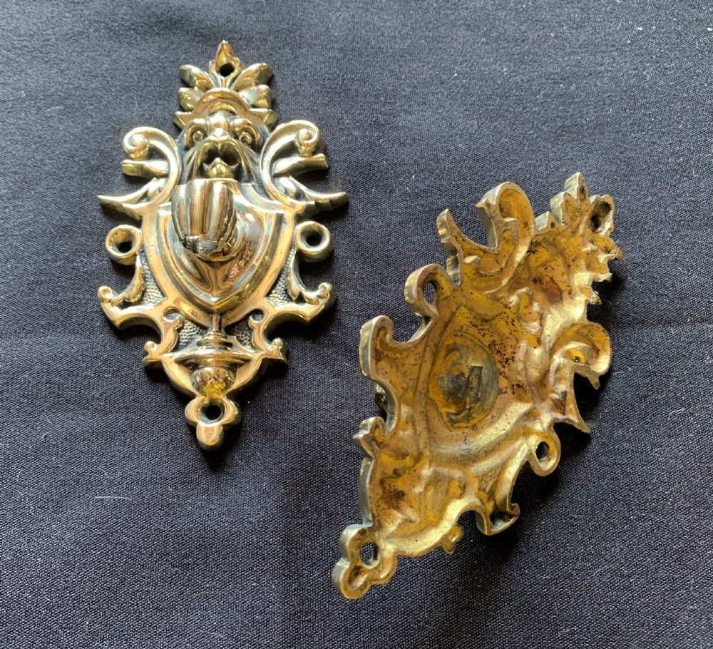 One Pair of Brass Victorian Candle Sconces. View VIII