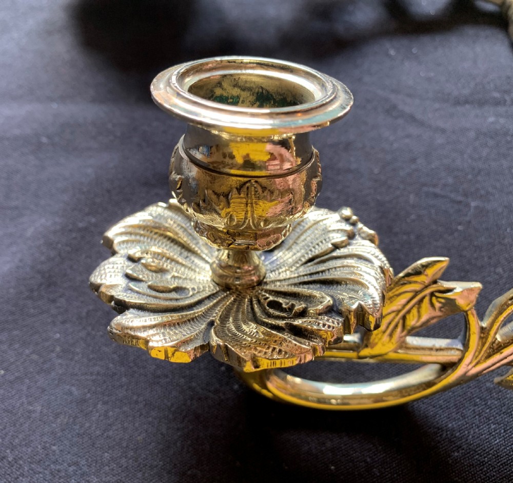 One Pair of Brass Victorian Candle Sconces. View VII