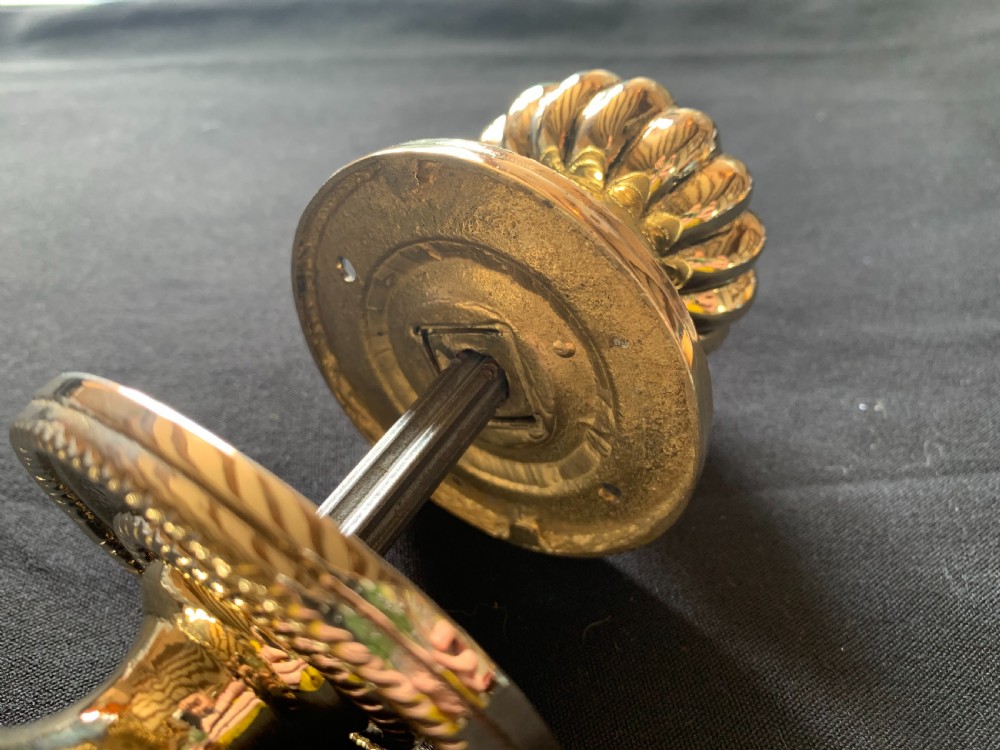 One Pair of Brass Victorian Door Knobs.  View IV