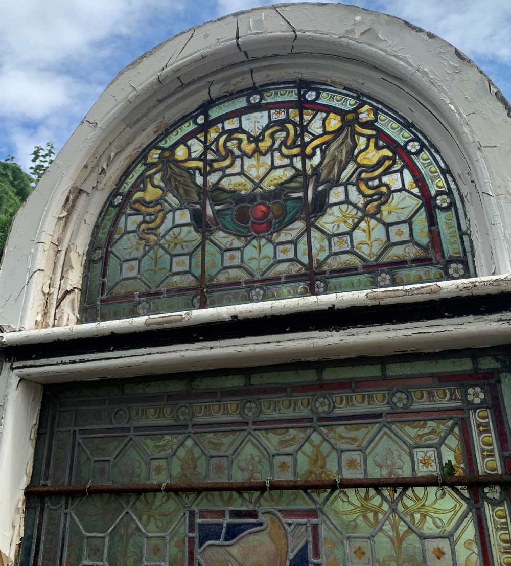 Set of Three WW1 Memorial Stained Glass Windows (Sailor, Soldier & Joan of Arc). View VIII