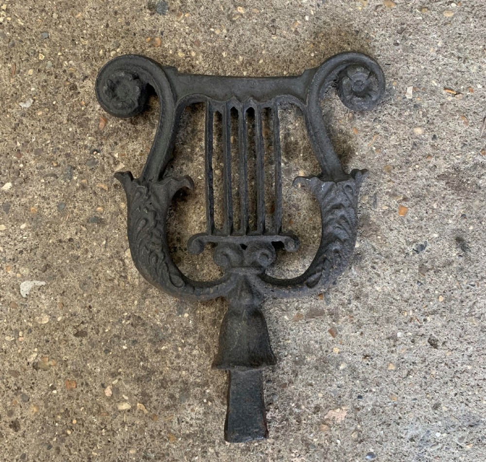 One Cast Iron Harp shaped Georgian Boot Scraper.