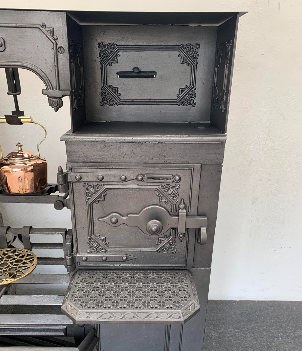 Early Victorian Walker & Emley Newcastle Kitchen Cooking Range. View IV