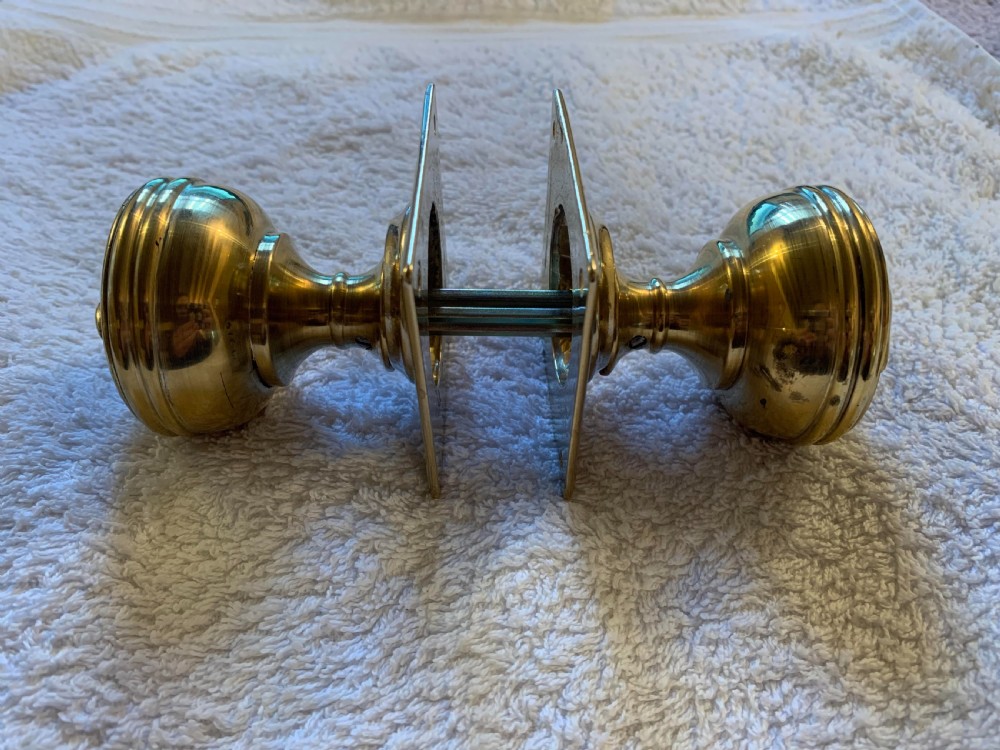 Three Pairs of Identical Arts & Crafts Floral Door Knobs  View V