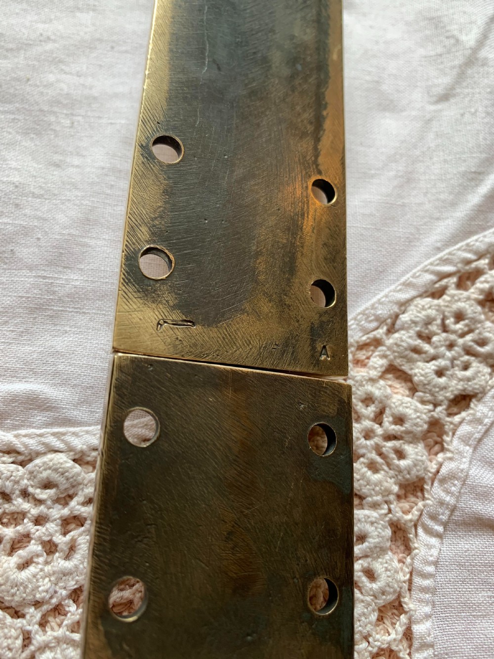 One Large Brass Victorian Beehive Door Bolt View IV