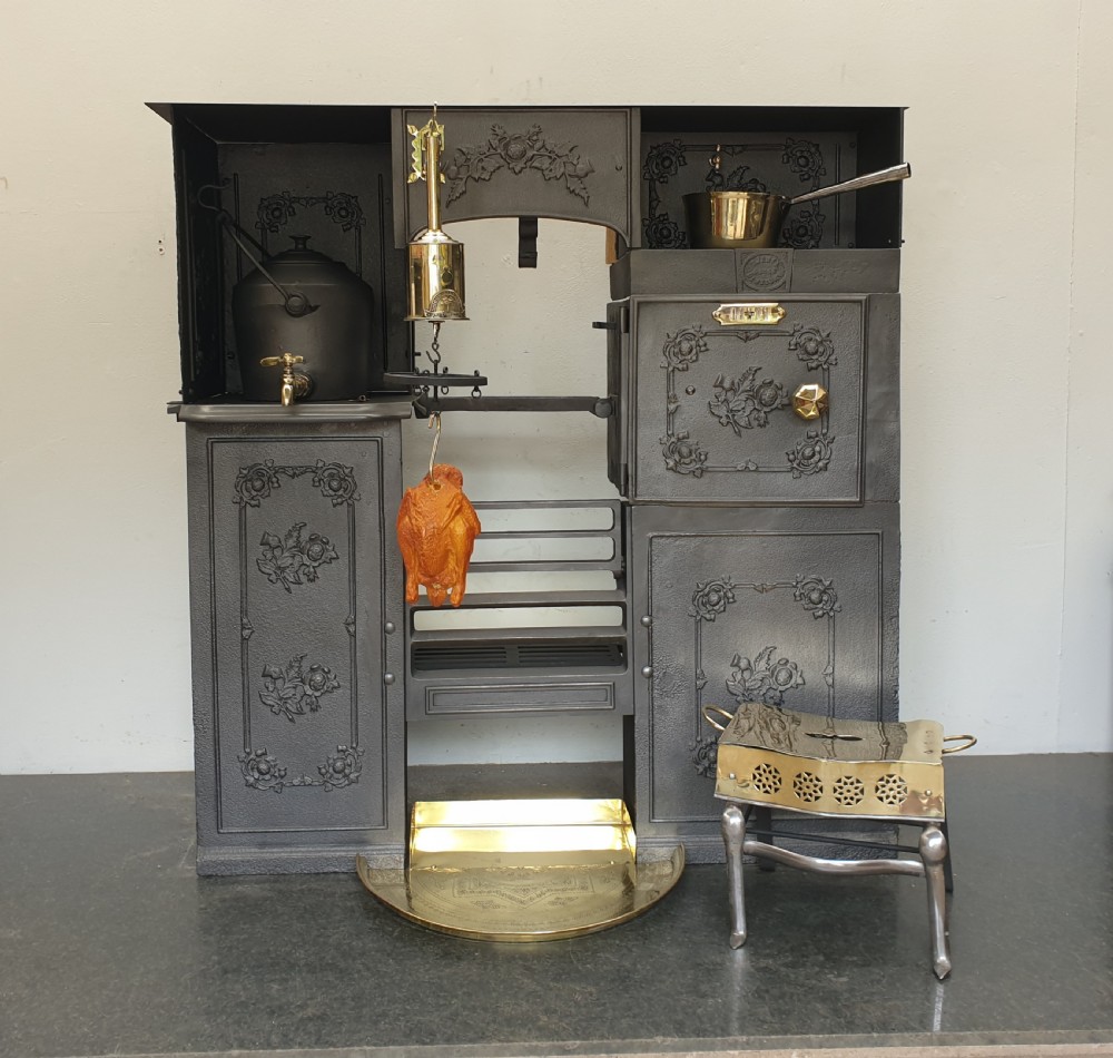 LG307 Georgian / Early Victorian Floral Kitchen Cooking Range.