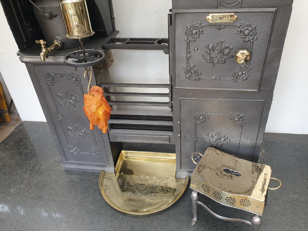 LG307 Georgian / Early Victorian Floral Kitchen Cooking Range. View V