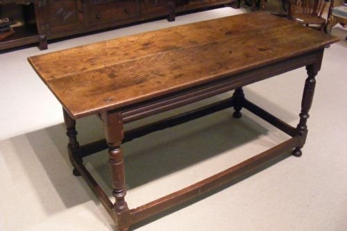 17th Century Genuine Antique Oak Farmhouse Table