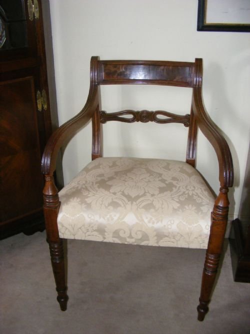 fig 3. Set of eight Regency mahogany dining chairs