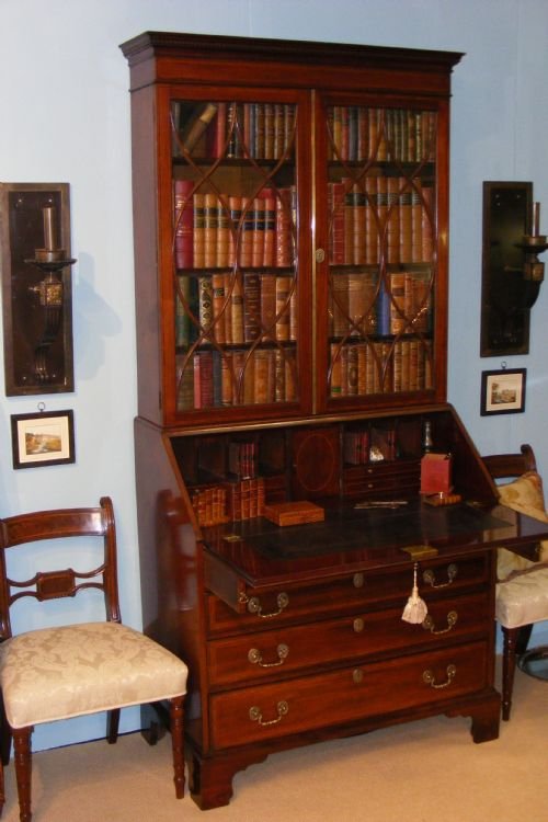 fig 1. Select Regency mahogany bureau bookcase