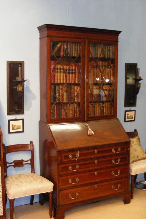 fig 2. Select Regency mahogany bureau bookcase