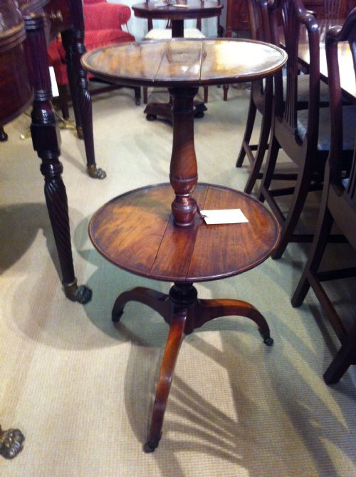 fig 1. Rare George III mahogany folding dumb waiter
