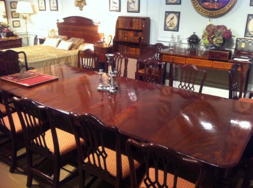 fig 1. Regency mahogany extending dining room table