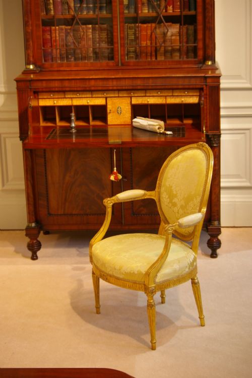 fig 4. Rare an impressive Regency mahogany secretaire bookcase