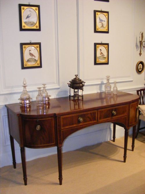 fig 4. Impressive Sheraton breakfront mahogany sideboard