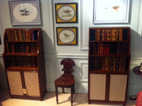 fig 3. Pair of Sheraton mahogany bookcases