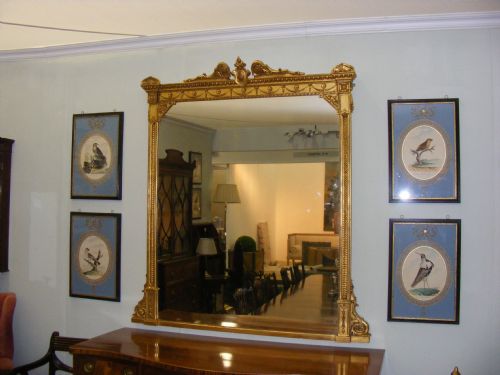 fig 2. Superb quality 19th century gilded English mirror.